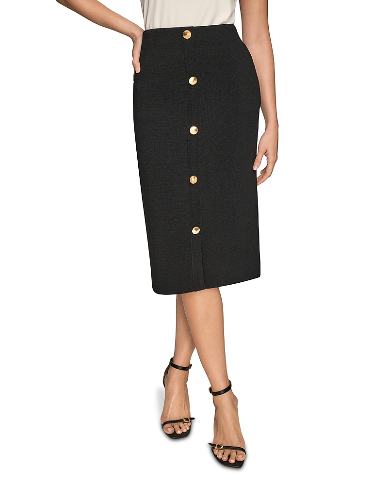 Donna Karan Straight Skirt In Black