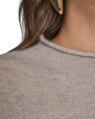 Wool Cashmere Mock Neck Sweater