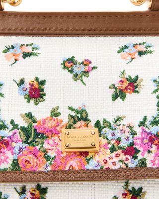 Floral Top Handle Bag