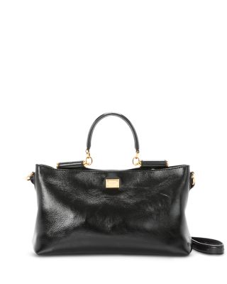 Leather Top Handle Bag