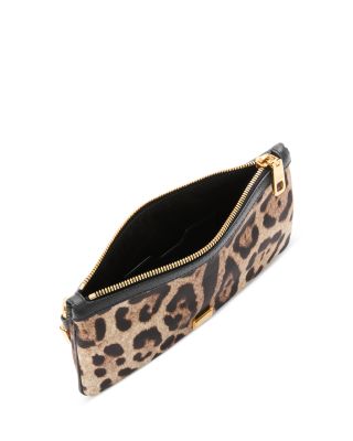 Necessaire Leopard Print Zip Pouch