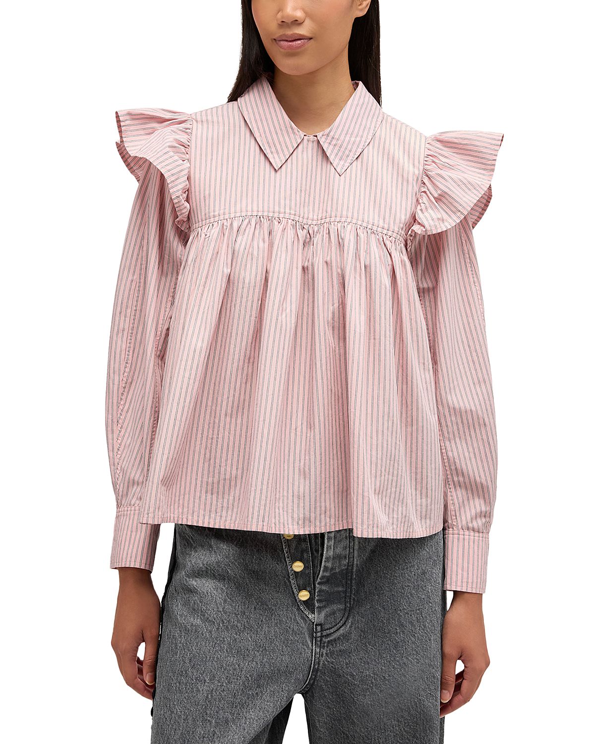 Ganni Frill Top