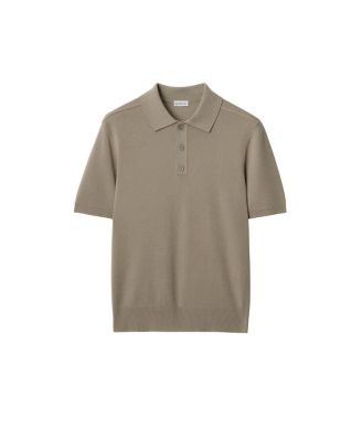  B Crest Wool Polo Shirt