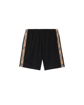  Check Trim Cotton Blend Shorts