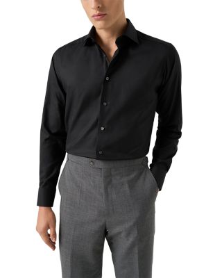 Contemporary Fit Button Front Textured Shirt