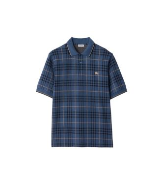 Check Cotton Polo Shirt