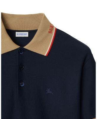Logo Collar Cotton Polo Shirt
