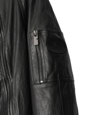 Leather Bomber Jacket