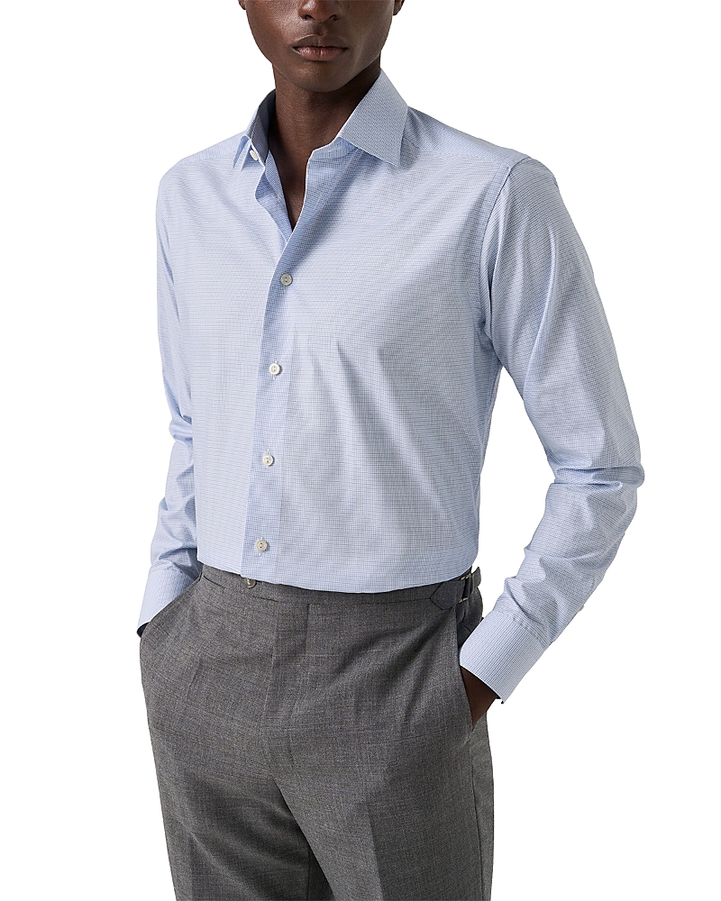 Eton Slim Fit Button Front Twill Shirt