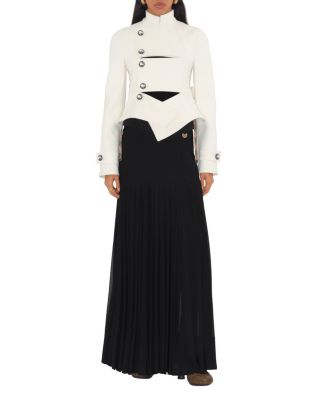  Stretch Cotton Blend Tailored Jacket