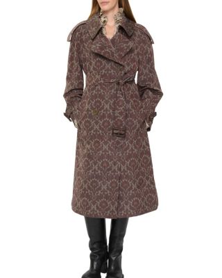 Long Baroque Viscose Blend Fitzrovia Trench Coat