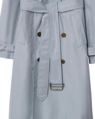 Long Silk Trench Coat