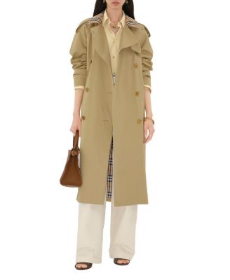 Long Check Collar Castleford Trench Coat