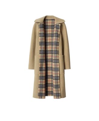 Reversible Wool Wrap Coat