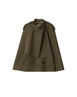 Bonded Cotton Trench Cape