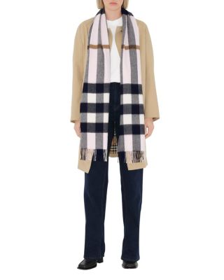 Check Cashmere Scarf