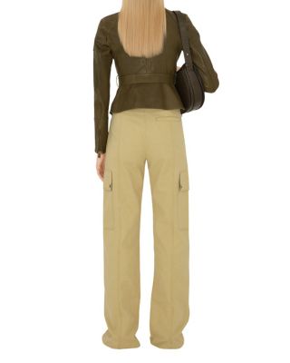 Cotton Linen Zip Trousers