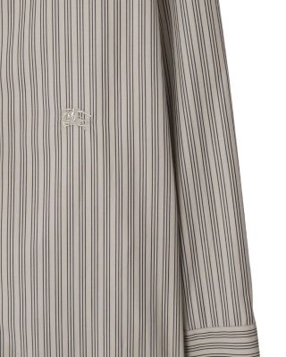 Striped Cotton Scarf Shirt