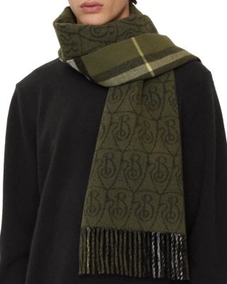  Reversible B Shield Cashmere Scarf