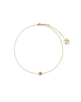 EKD Sphere Pearl Solitaire Necklace