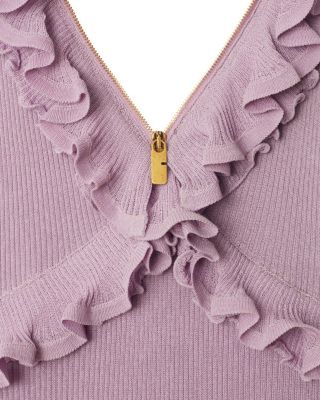 Ruffled Silk Blend Dress