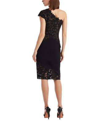  Rinelle Laser-Cut Crepe Dress
