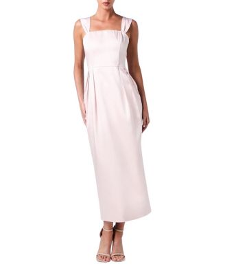 Corset Column Midi Bridesmaids Dress