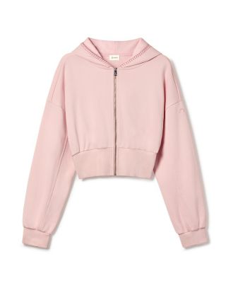  SILKERRY Cropped Fit Seamflow Drift Full-Zip Front Closure Sweatshirt