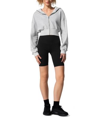  SILKERRY Cropped Fit Seamflow Drift Full-Zip Front Closure Sweatshirt