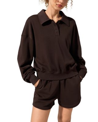  SILKERRY Oversized Heirloom '89 Polo Collar Sweatshirt