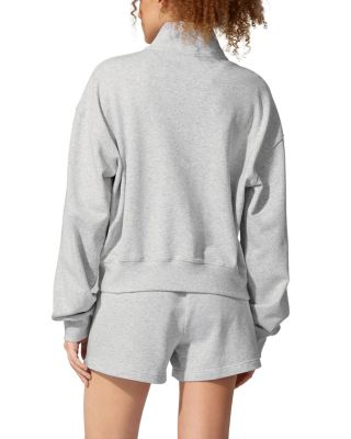  SILKERRY Oversized Heirloom '89 Stand Collar Half-Zip Pullover