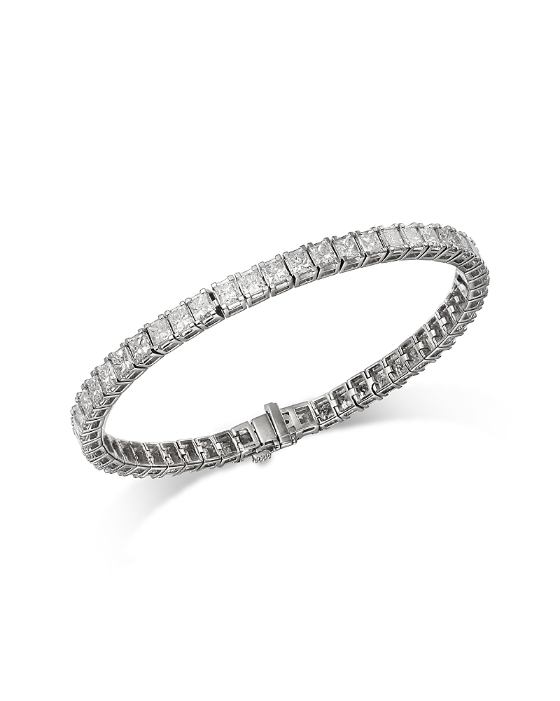 Bloomingdale's Fine Collection Diamond Princess Cut Tennis Bracelet