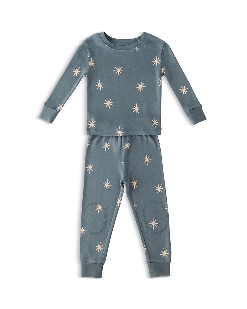 Pehr Unisex Starry Midnight Ribbed Pajama Set - Baby, Toddler In Multi