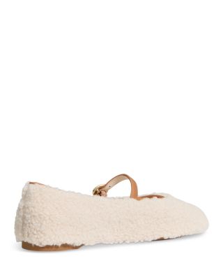 Women's Halo Shearling Mary Jane Flats