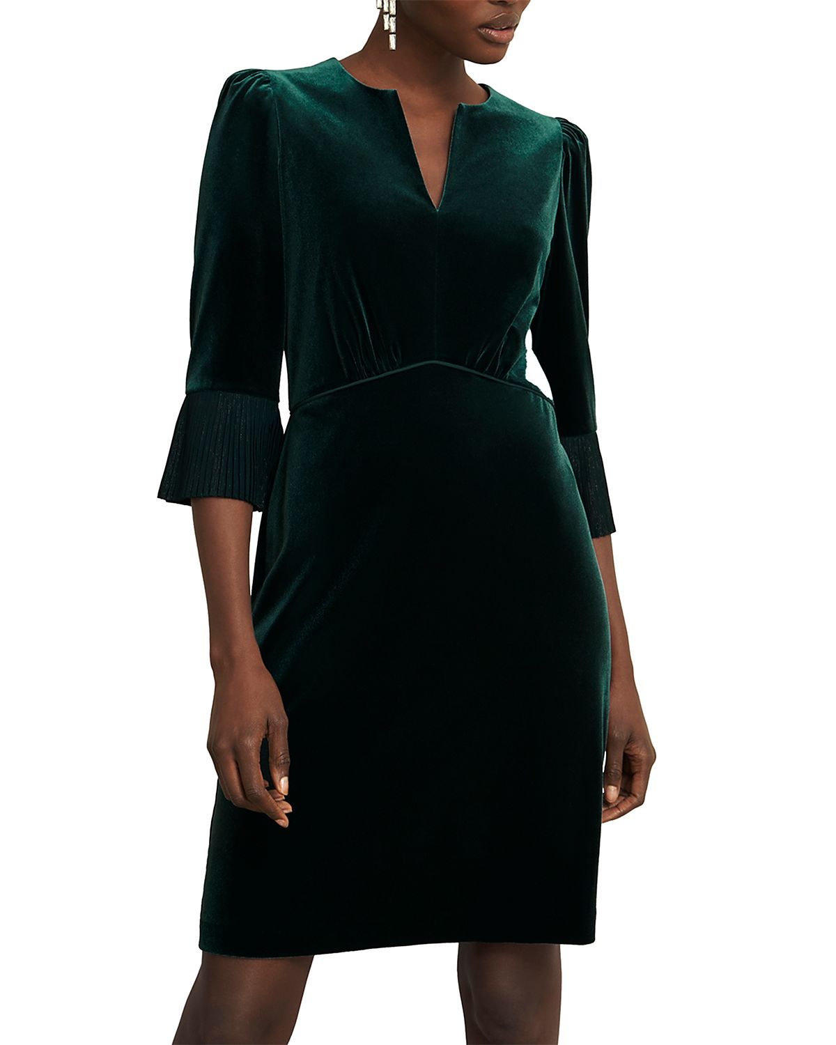 Hobbs London Violet Velvet Mini Dress