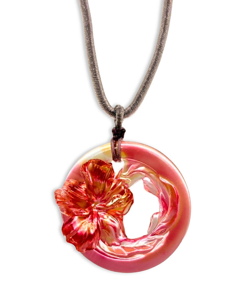 Liuli Song of the Morning Flower Pendant Necklace, 24 - Limited Edition