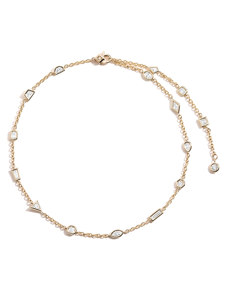 Shahla Karimi From The Luxe Collection Certified Lab Grown Diamond Mixed Cut Azadi Puff Set Convertible Necklace I In Gold