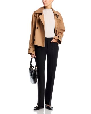 High Rise Crop Flare Pants