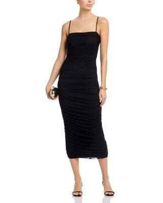 Hazel Ruched Side Midi Dress