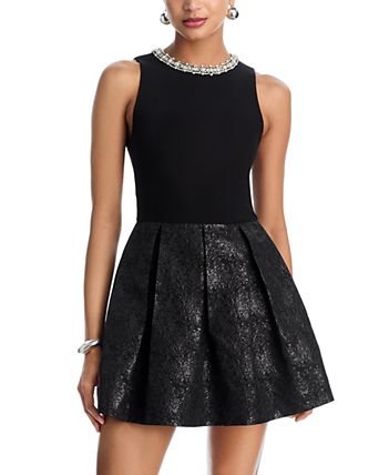 alice olivia sequin dress Harmony Asymmetrical With Slit by + at Allover sequins light up this curve Alice + Olivia Sequin &