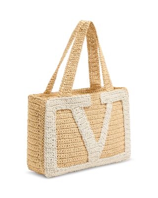 Viva Superstar Medium Raffia Shopping Tote