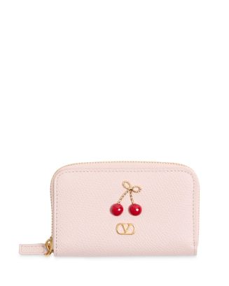 Valentino Garavani Valentino Cherryfic VLogo Mini Zip Wallet