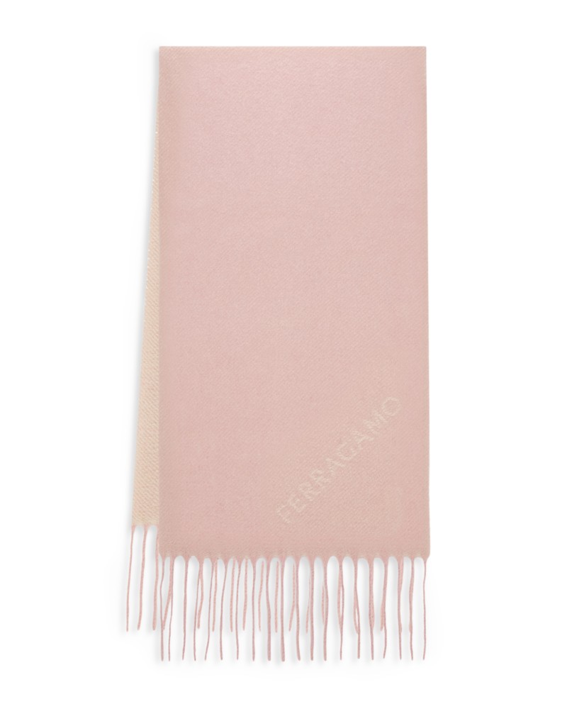 Ferragamo Jacquard Scarf in Light Pink