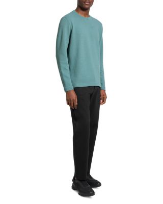 Delroy in Studio T Jacquard Relaxed Fit Long Sleeve Tee