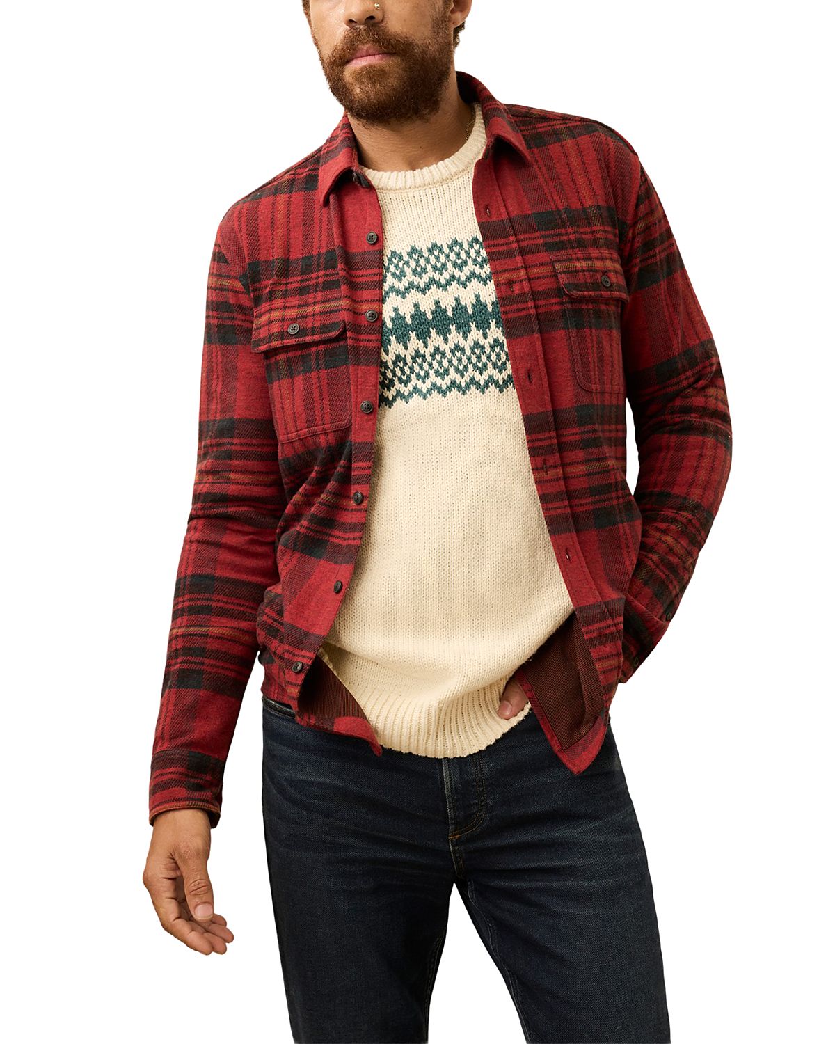Faherty Legend Textured Shirt