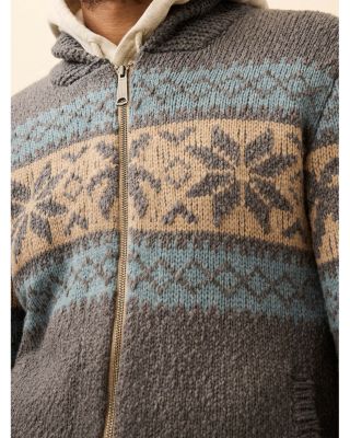 Snow Regular Fit Zip Cardigan Sweater  