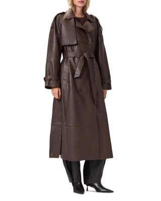 Reed Leather Trench Coat