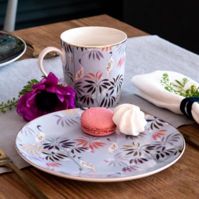 Sara Miller India Cake Plates, Set of 4