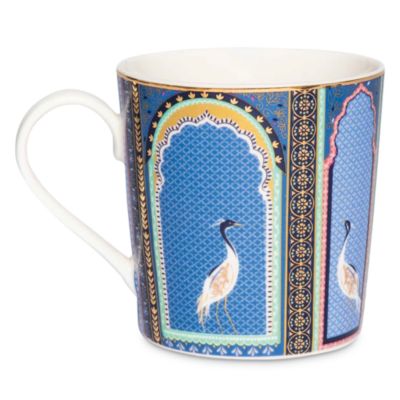 Sara Miller India Assorted Mugs, Set of 4