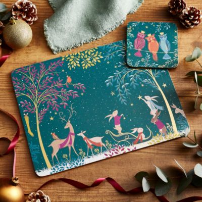 Sara Miller Woodland Tales Coasters, Set of 4